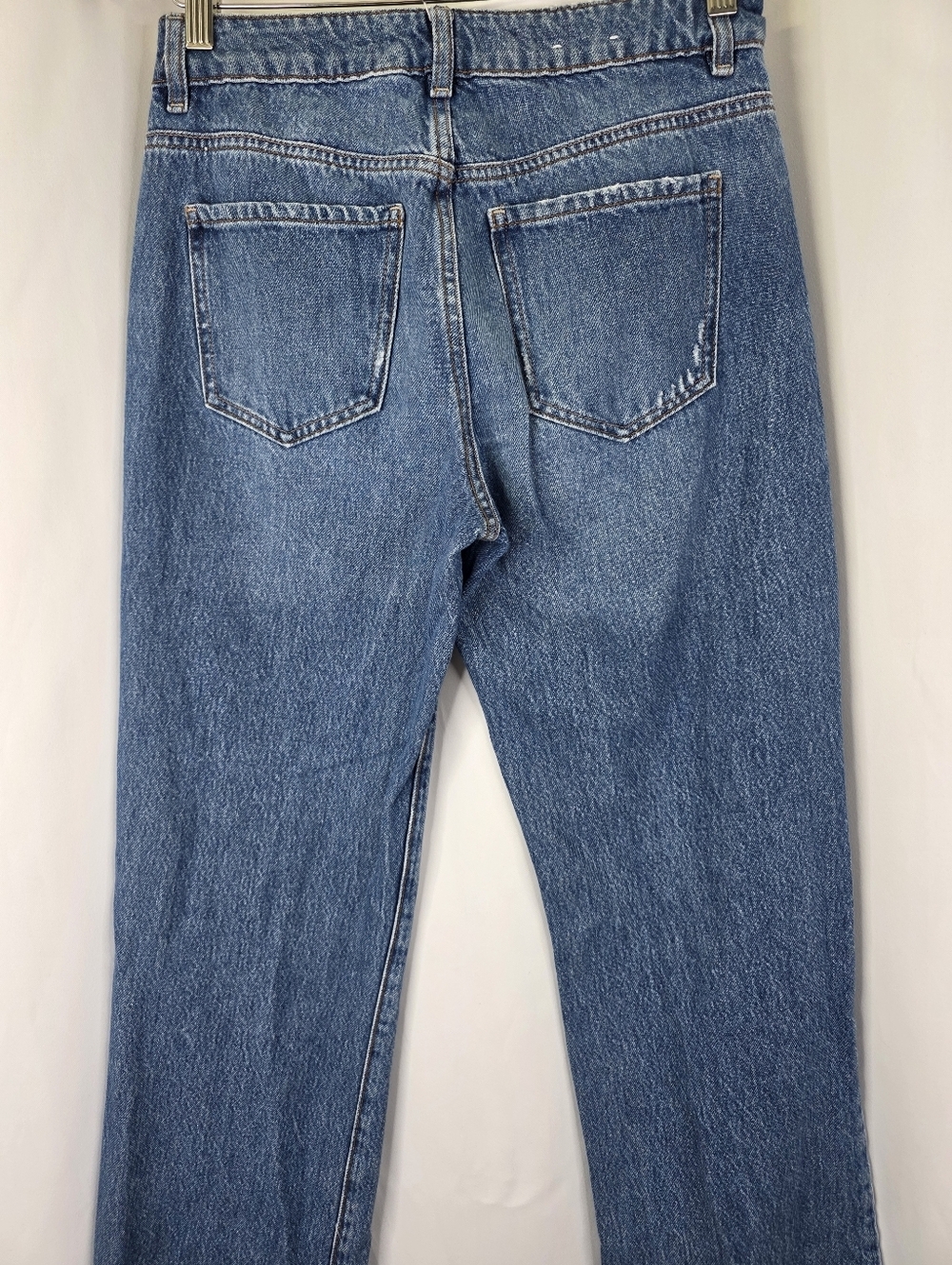 Garage Denim Juniors Size 3 90s Straight Jeans Washed Charlie Blue Mid Cotton - Picture 11 of 15